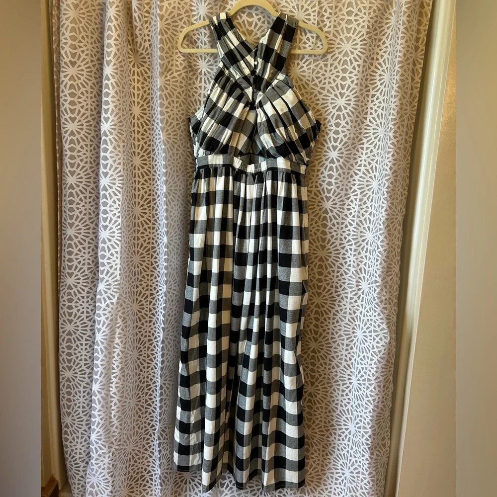 Anthropologie Verb by Pallavi Singhee Gingham Halter Dress - Picture 6 of 16